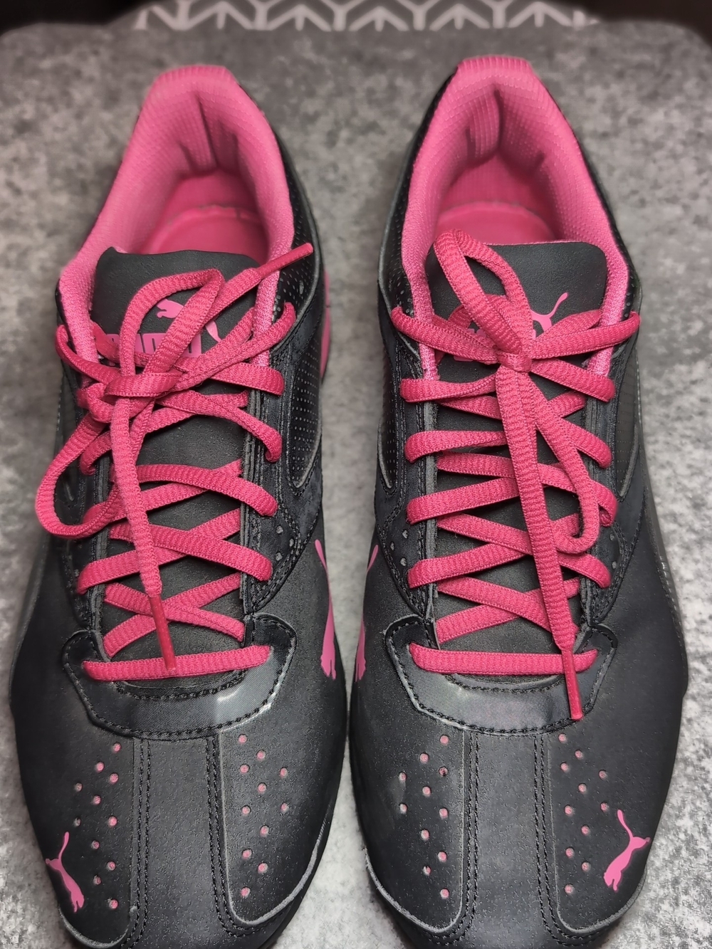 PUMA Women's Black & Pink Athletic Sneakers